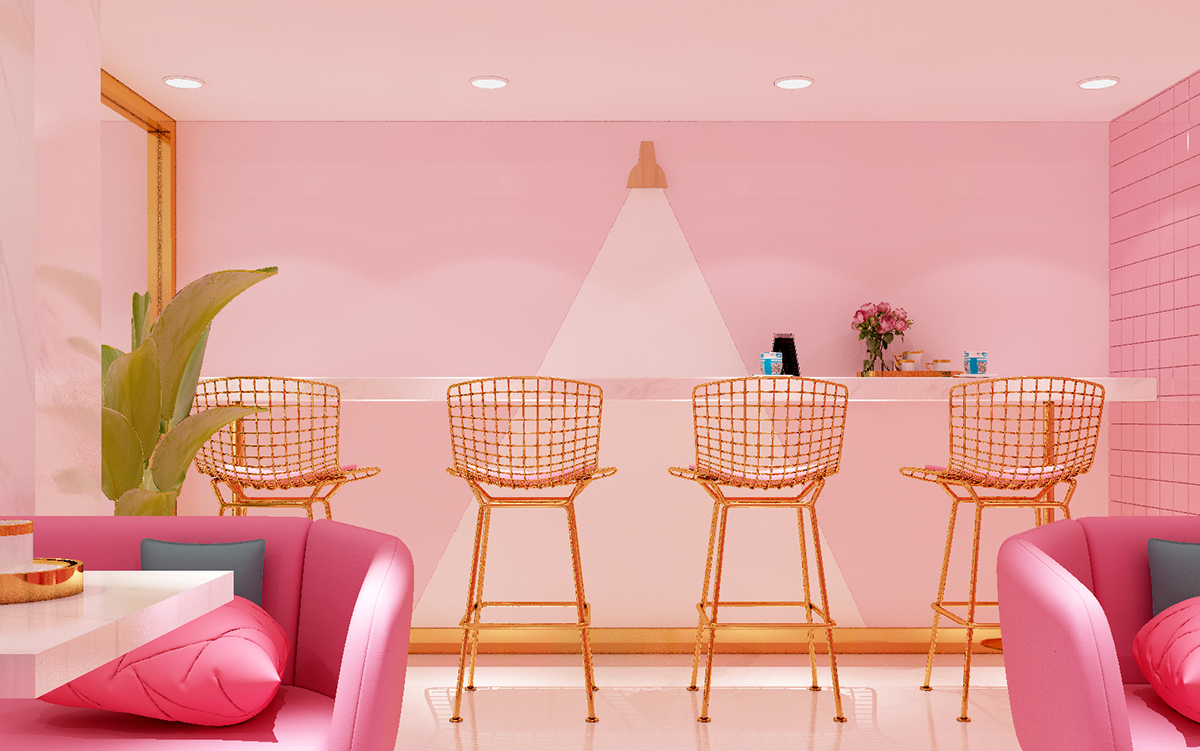 冰淇淋甜品店丨餐饮空间设计03