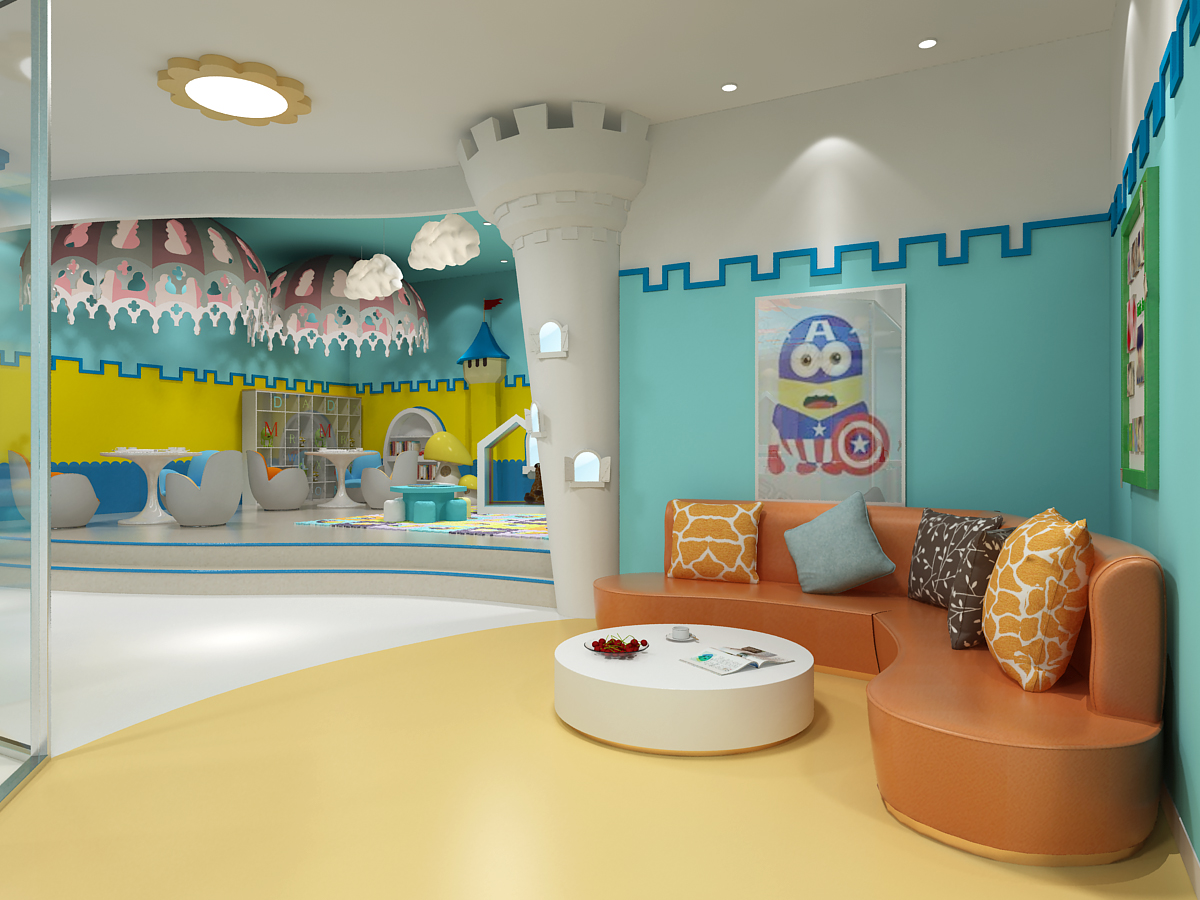 现代儿童游泳馆- 建E网3D模型下载网