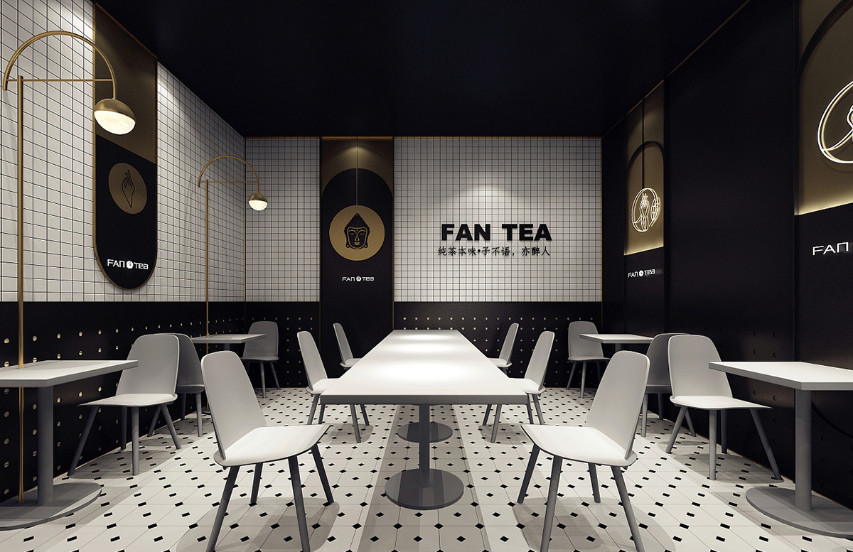 FanTea丨奶茶店装修设计03