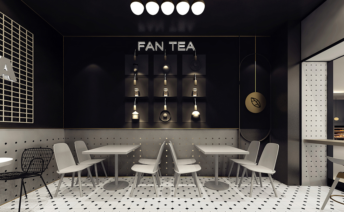 FanTea丨奶茶店装修设计05